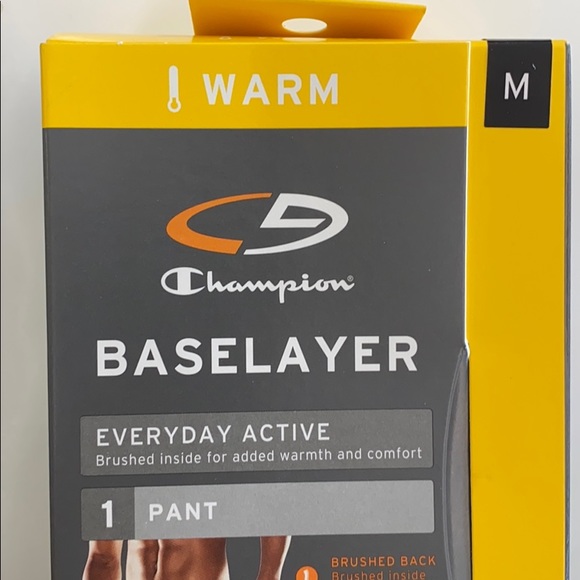 Champion men medium black long john workout pants - Picture 2 of 6